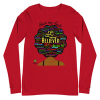 Have My Back/Believe Black Women Long Sleeve Tee