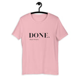 Done. Black Women Short Sleeve Tee