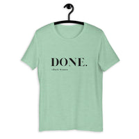Done. Black Women Short Sleeve Tee