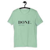 Done. Black Women Short Sleeve Tee
