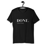 Done. Black Women Short Sleeve Tee