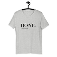 Done. Black Women Short Sleeve Tee